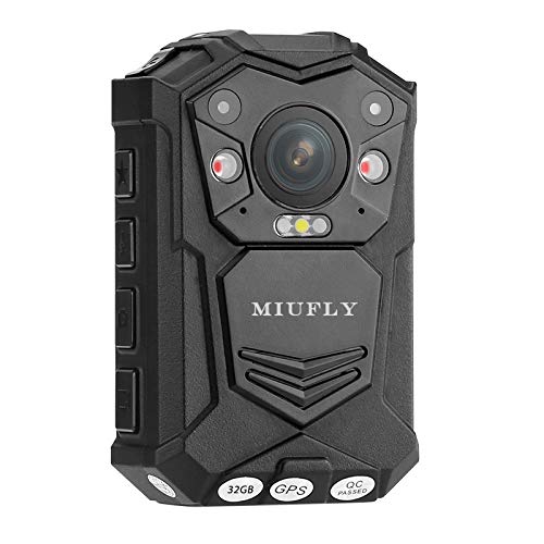 MIUFLY 1296P HD Police Body Camera with 2 Inch Display, Night Vision,...
