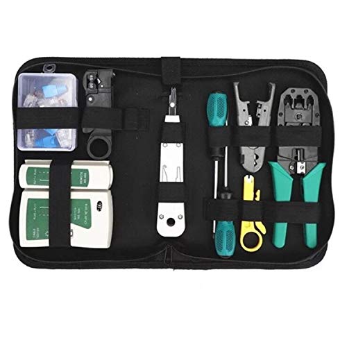 Gaobige Network Tool Kit for Cat5 Cat5e Cat6, 11 in 1 Portable...