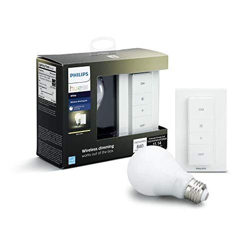 Philips Hue White Ambiance Smart Dimming Kit,Installation-Free,1 Bulb,...