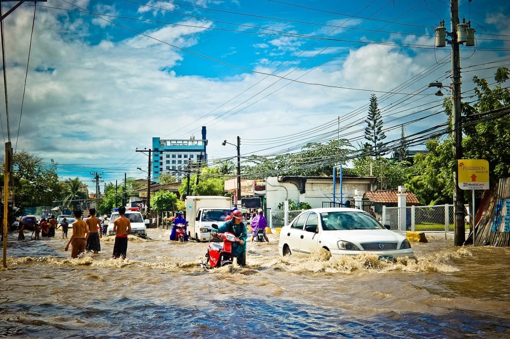 Flooding in the city