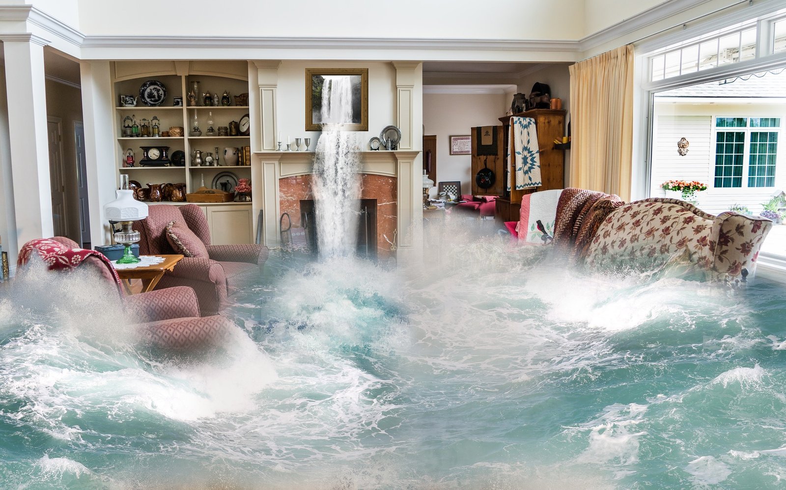 Flooding house